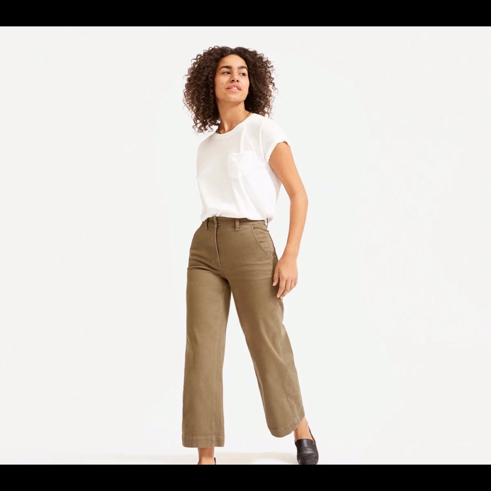 Everlane Wide Leg Crop Pant -0
